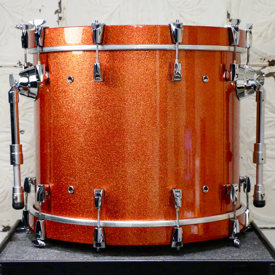 Yamaha Absolute Maple Hybrid Drum 20-10-12-14in - Orange Sparkle - Image 10