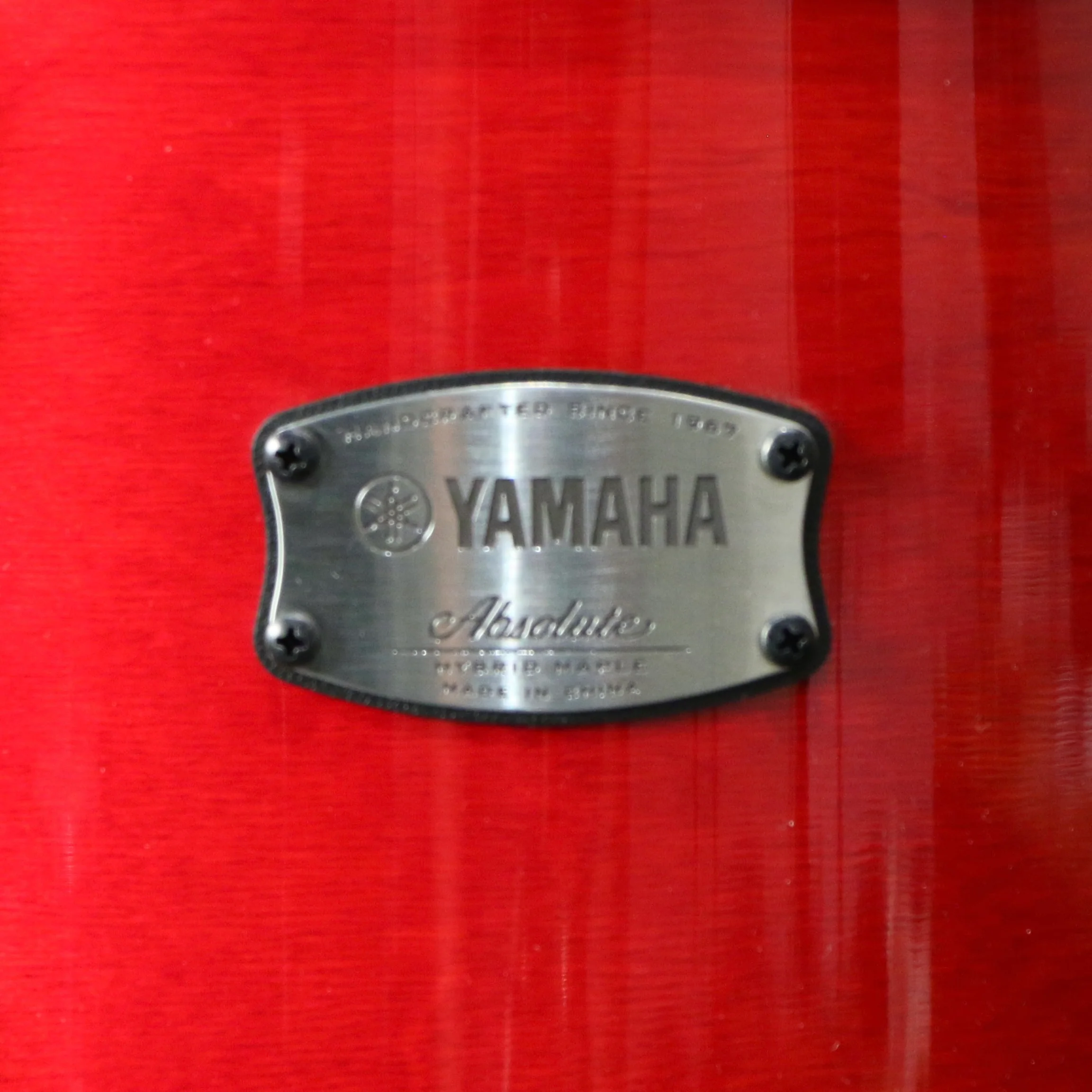 Yamaha Absolute Maple Hybrid Drum Kit 18-10-12-14in - Red Autumn - Image 5