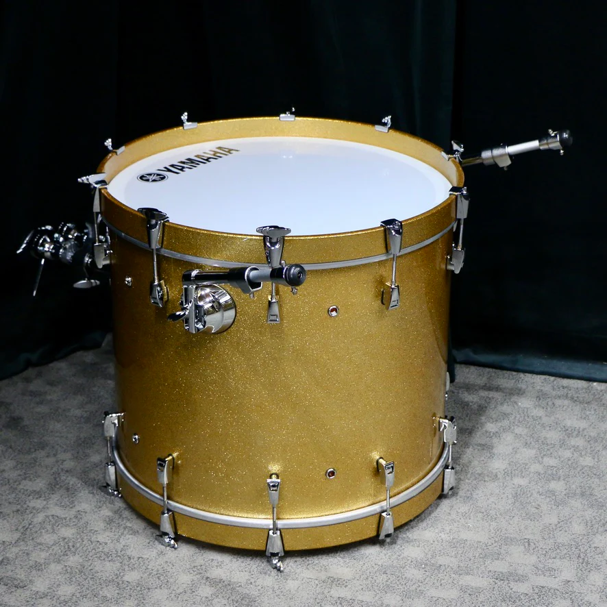 Yamaha Absolute Maple Hybrid Drum Kit 22-10-12-16 - Gold Champagne Sparkle - Image 7