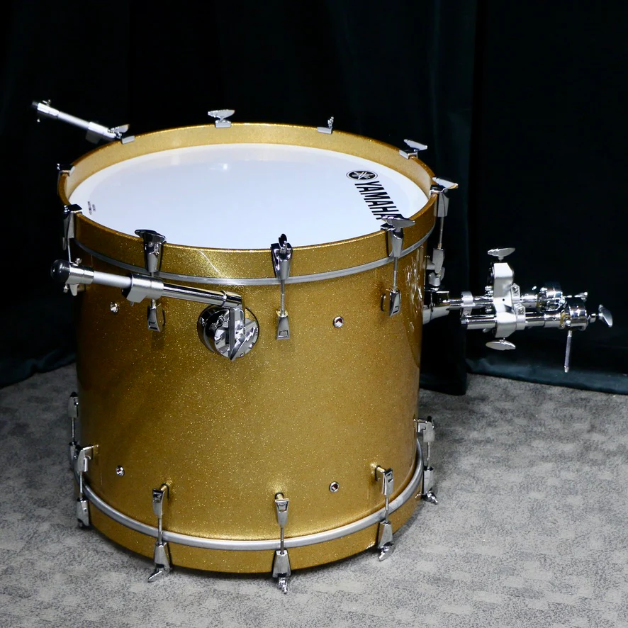 Yamaha Absolute Maple Hybrid Drum Kit 22-10-12-16 - Gold Champagne Sparkle - Image 8
