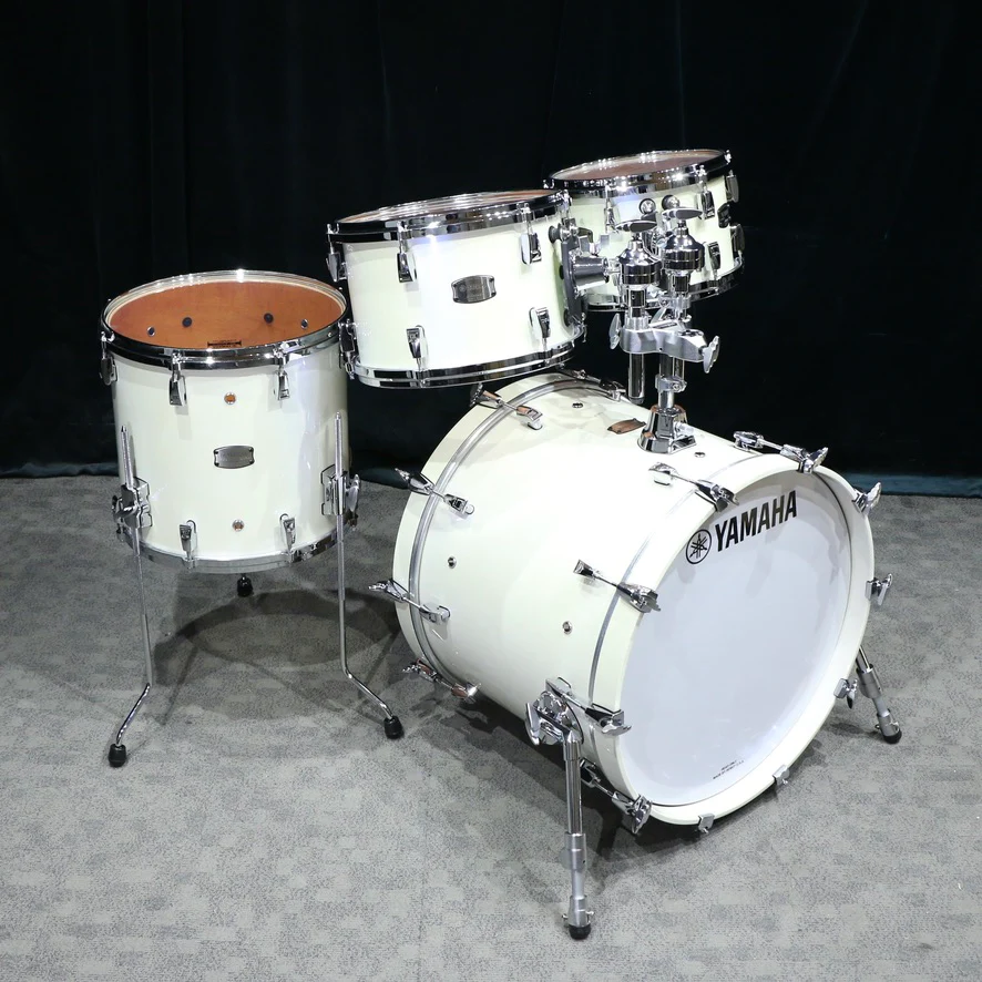 Yamaha Absolute Maple Hybrid Drumkit 20-10-12-14in - Polar White